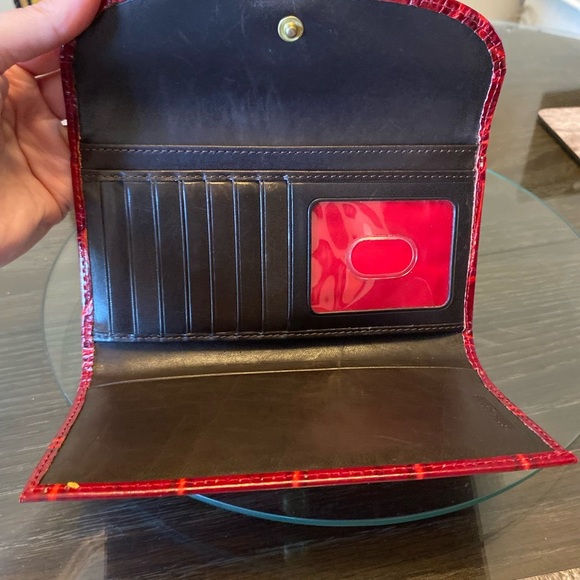 Dooney & Bourke Red Embossed Wallet - Picture 3 of 3